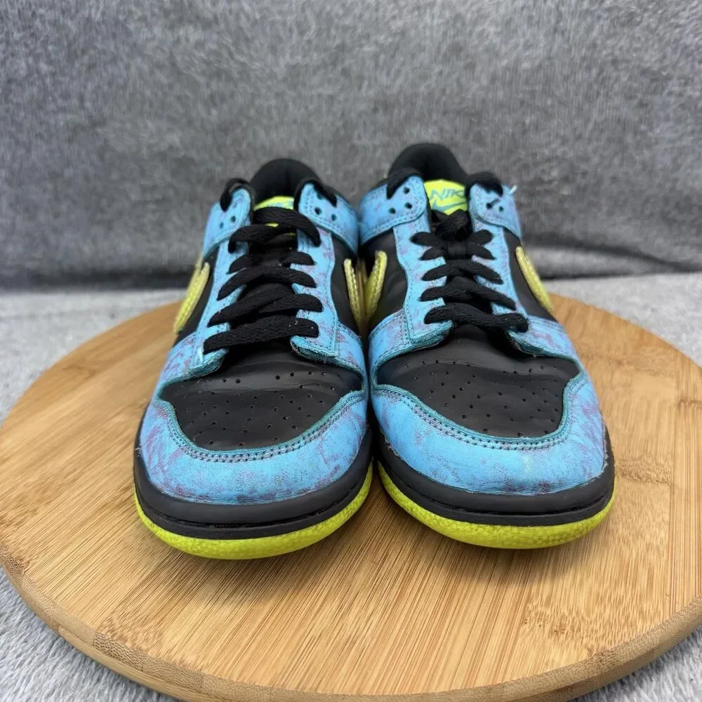 Nike Dunk Low Shoes Boys Size 6Y Blue Black Volt Basketball Sneakers DV1694-900